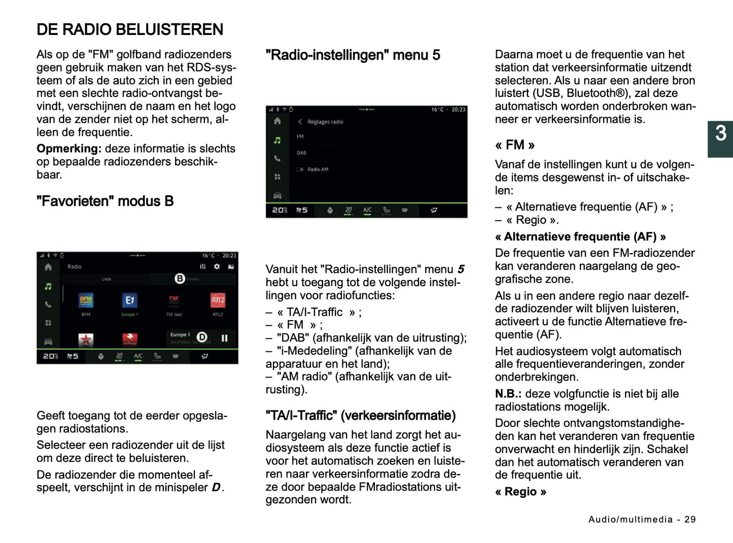 2024-2025 Dacia Media Nav Live Infotainment Handleiding | Nederlands