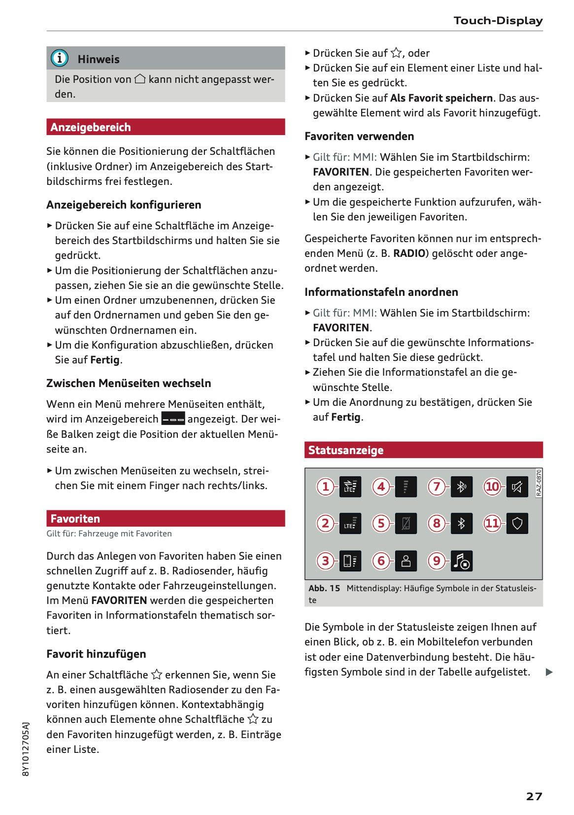 2025-2026 Audi A3 Owner's Manual | German