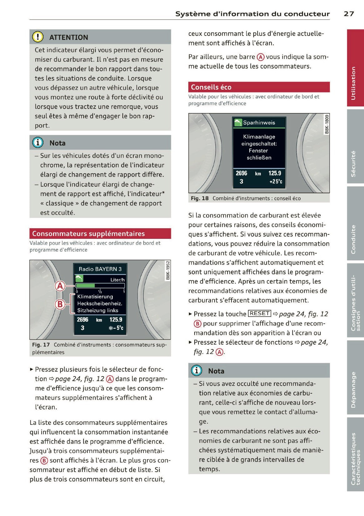 2013 Audi Q5 / SQ5 Owner's Manual | French