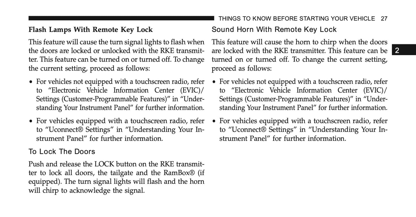 2015 Ram Trucks 1500/2500/3500 Owner's Manual | English US