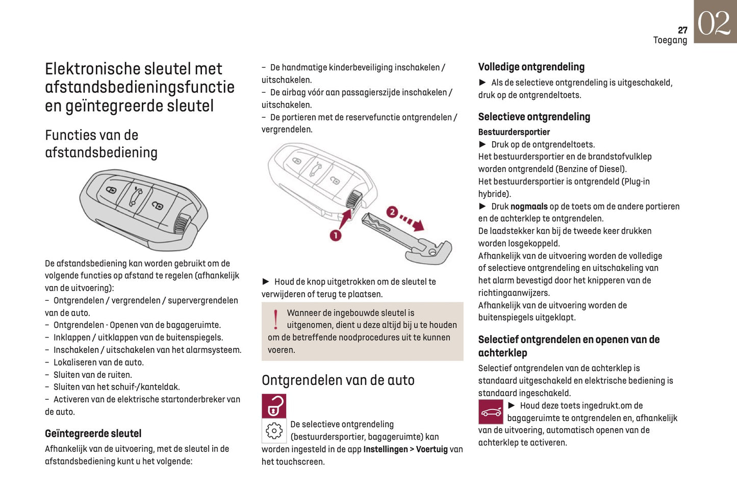 2023-2025 DS Automobiles DS 7 Owner's Manual | Dutch