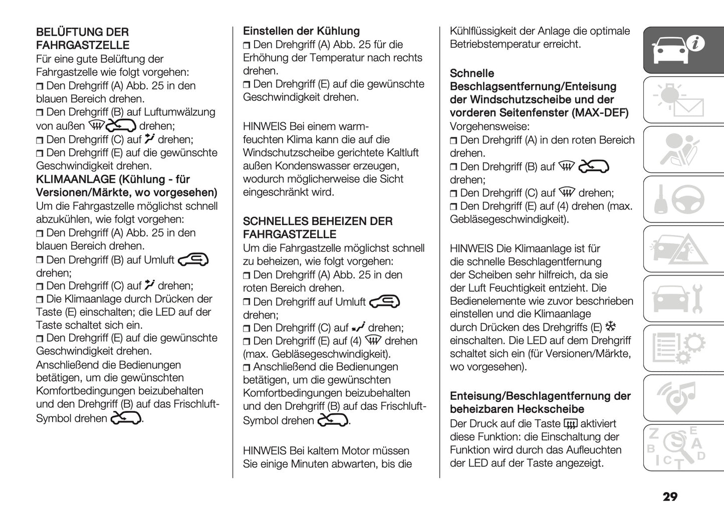2024-2025 Fiat Panda/Panda Cross Owner's Manual | German