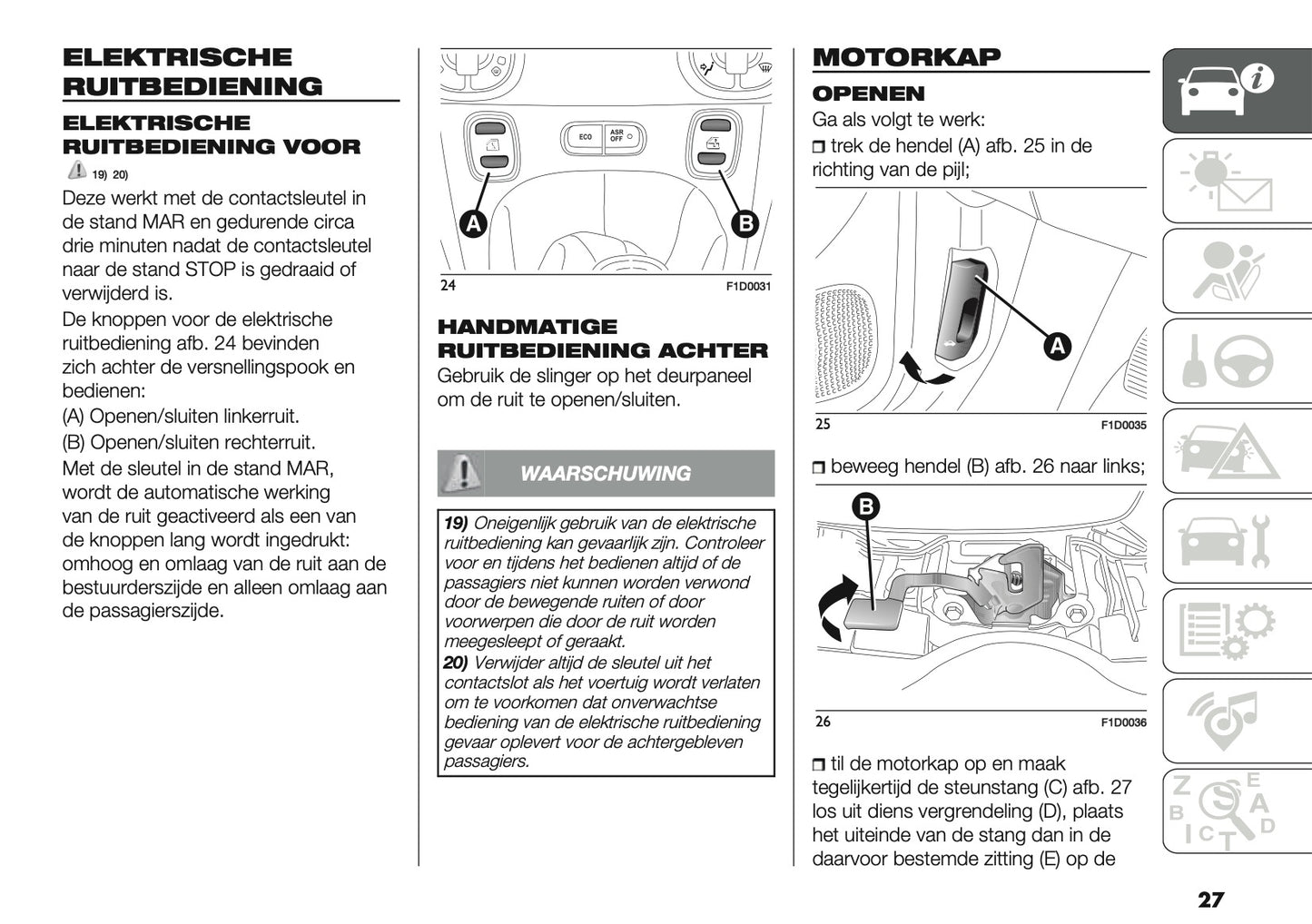 2019 Fiat Panda Owner's Manual | Dutch
