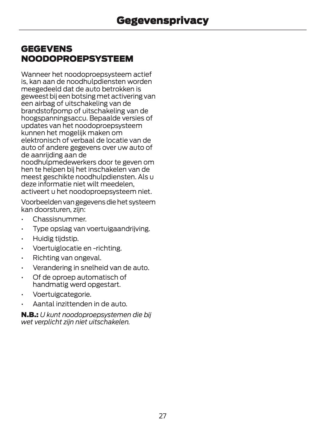 2025-2026 Ford Mustang Owner's Manual | Dutch