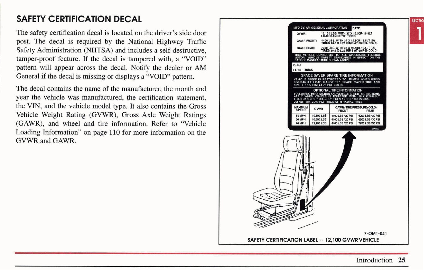 1999 Hummer H1 Owner's Manual | English