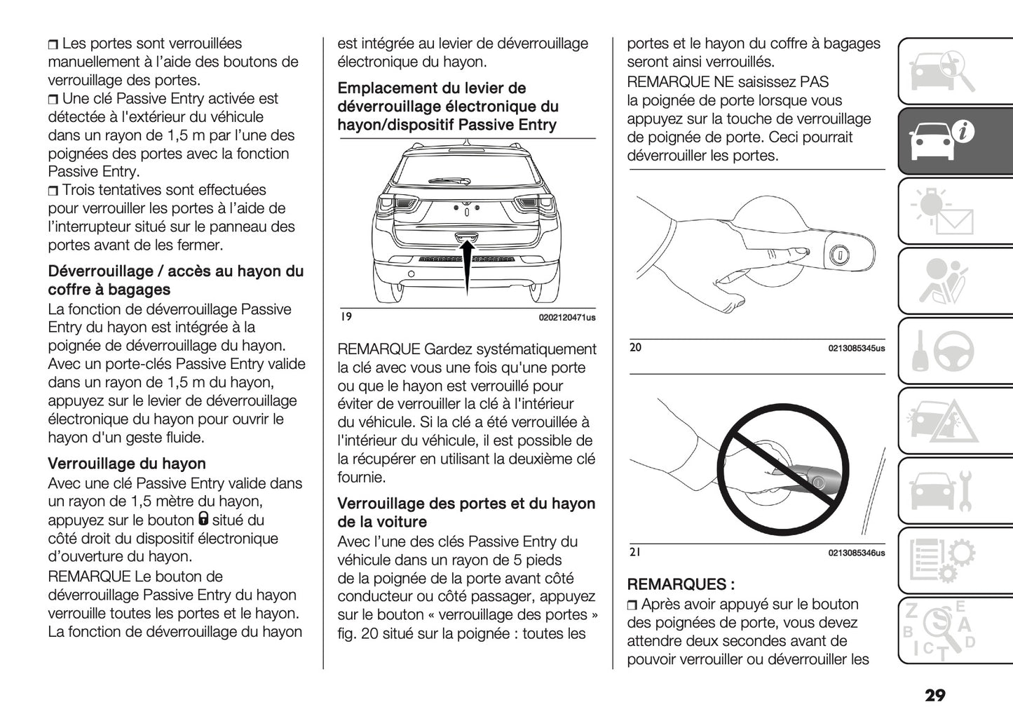 2020-2021 Jeep Compass Manuel du propriétaire | Français
