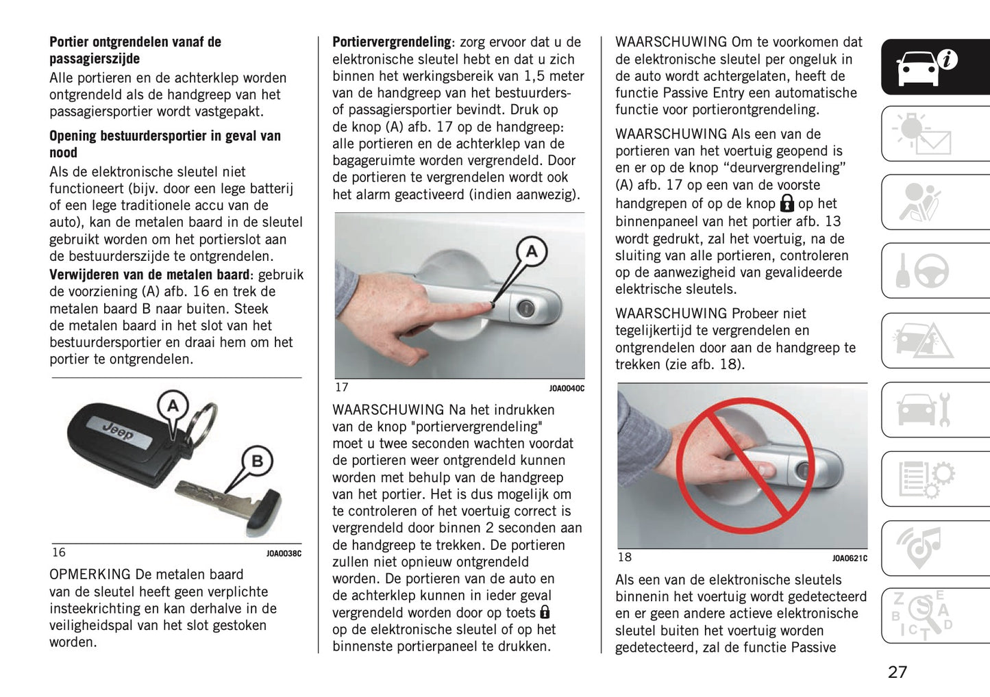 2024-2025 Jeep Renegade Owner's Manual | Dutch