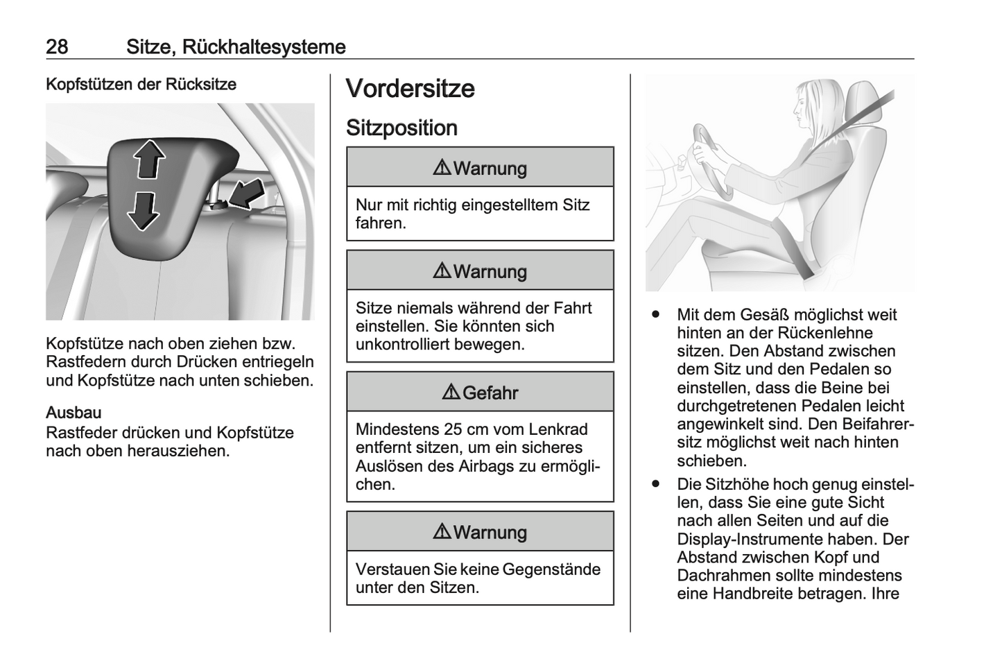 2020-2021 Opel Corsa/Corsa-e Owner's Manual | German