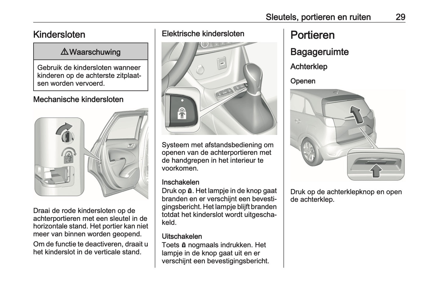2019-2020 Opel Crossland X Gebruikershandleiding | Nederlands