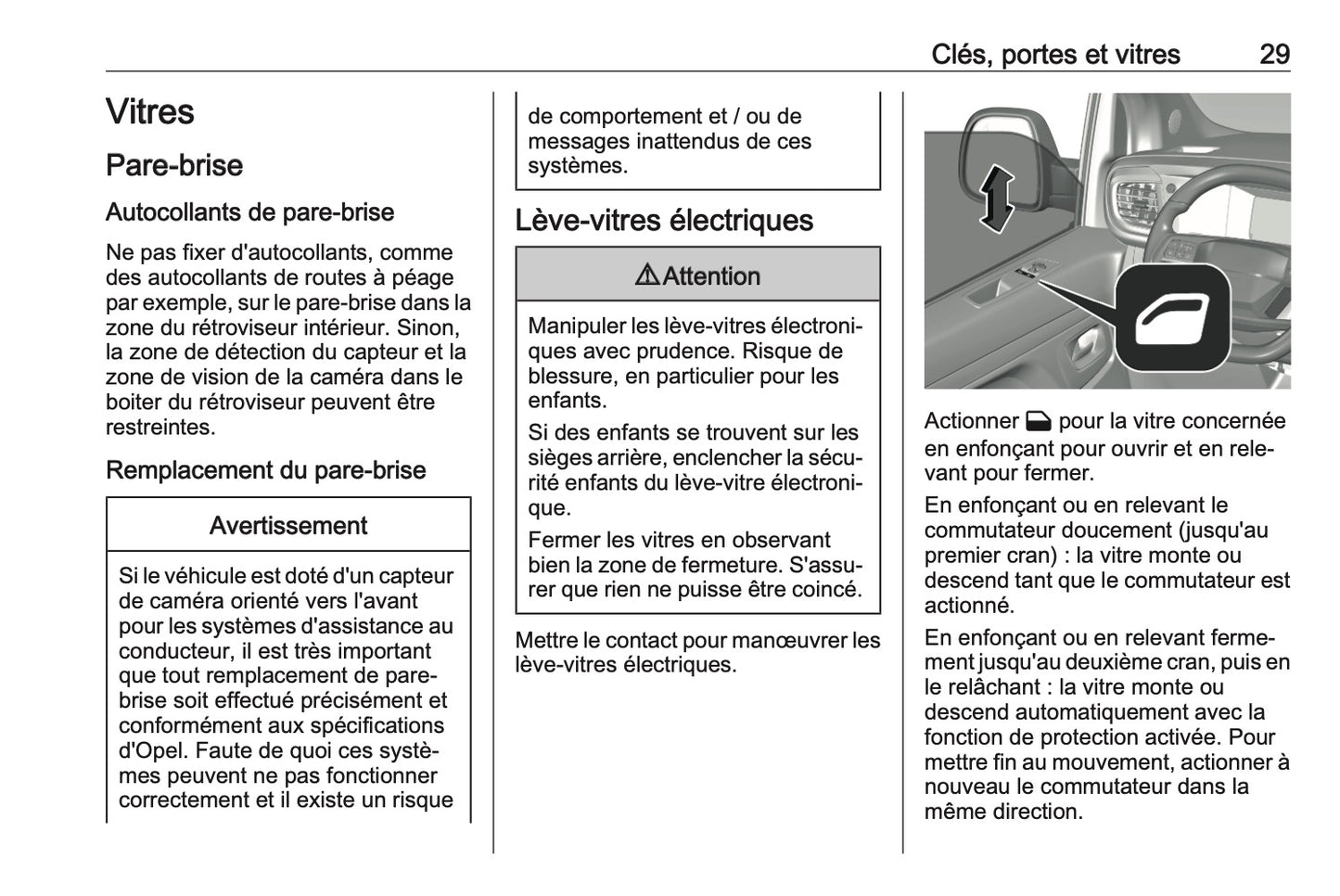 2024-2025 Opel Vivaro Owner's Manual | French