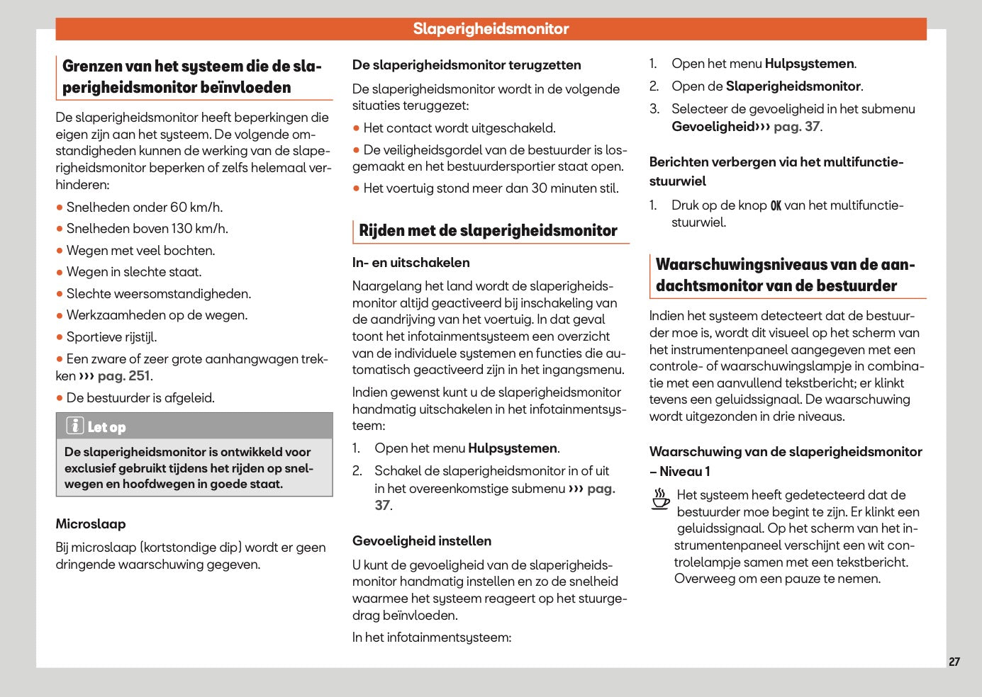 2025 Seat Arona Owner's Manual | Dutch