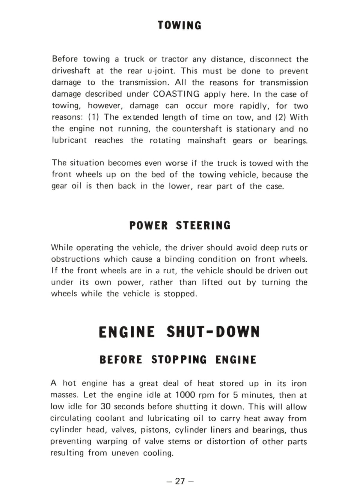 1976 Kenworth Owner's Manual | English
