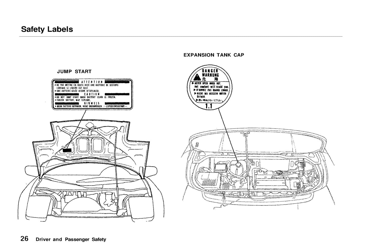 1995 Acura NSX Owner's Manual | English