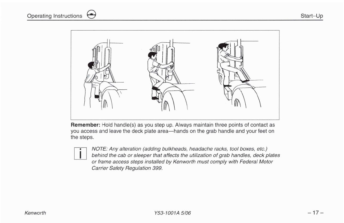2004-2010 Kenworth W900/T600/T660 /T800/C500 Owner's Manual | English