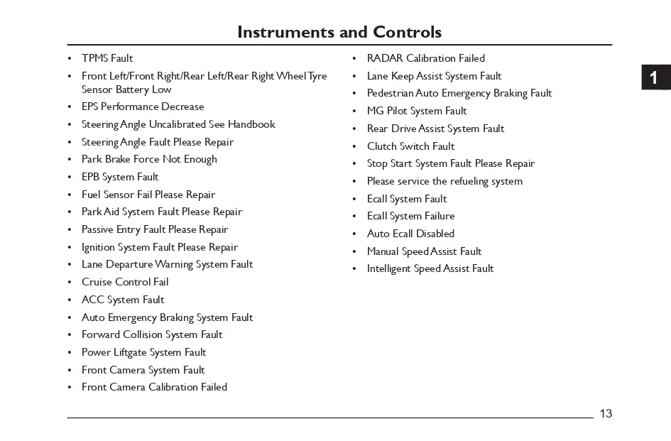 2023 MG HS Owner's Manual | English