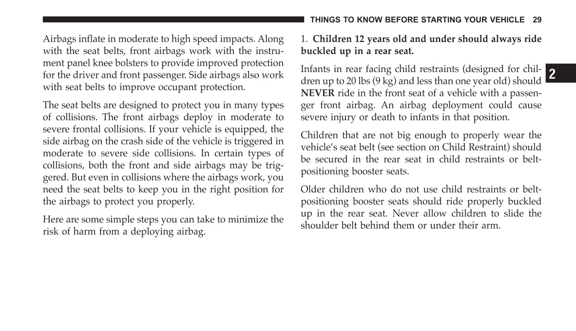 2004 Dodge Neon SRT-4 Gebruikershandleiding | Engels