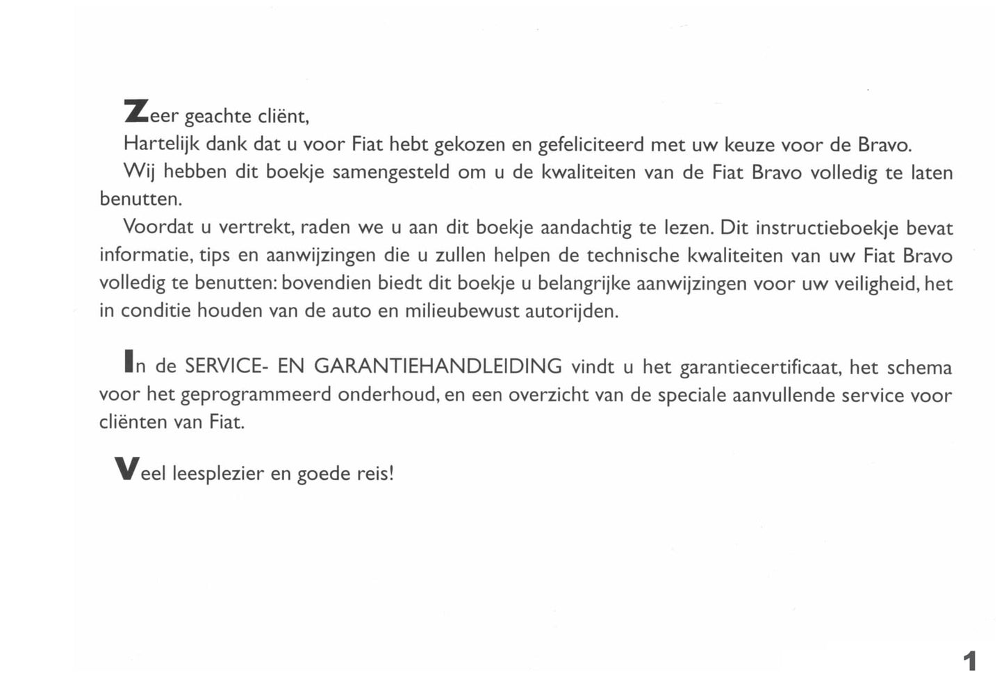 1998-1999 Fiat Bravo Owner's Manual | Dutch