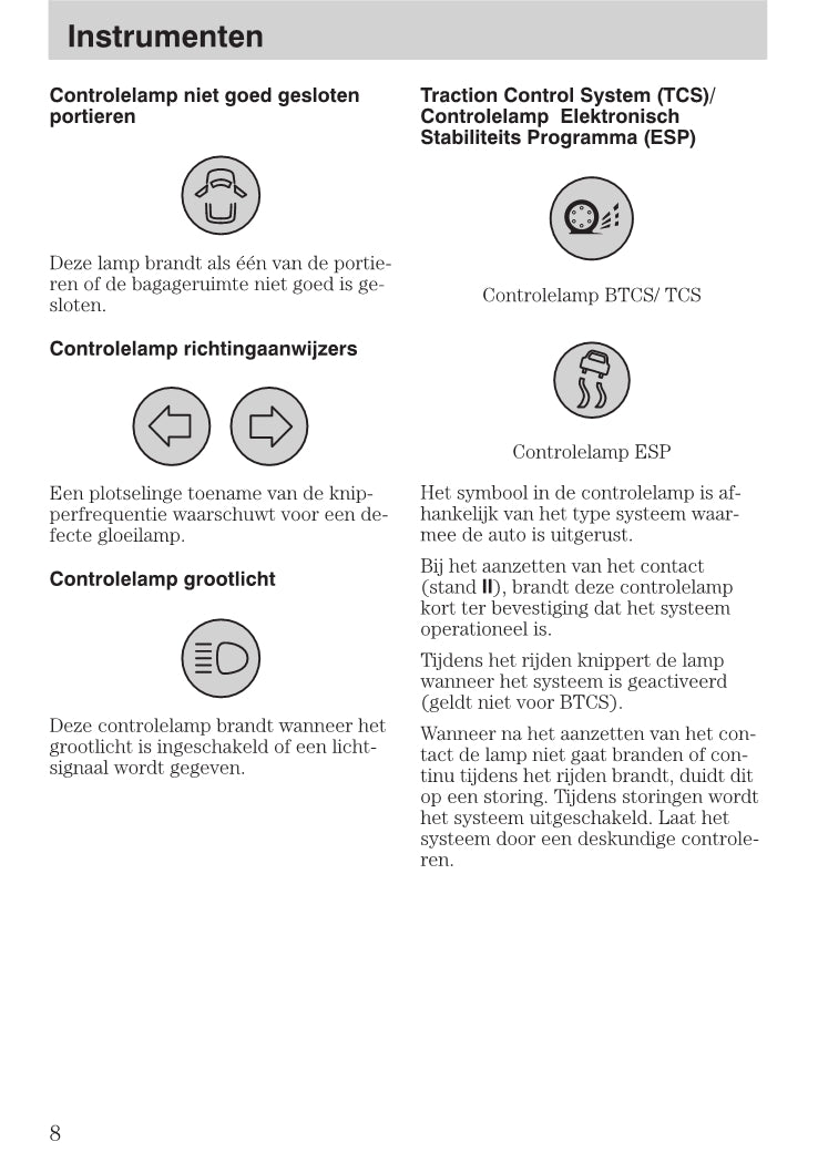 1999-2005 Ford Focus Manuel du propriétaire | Néerlandais