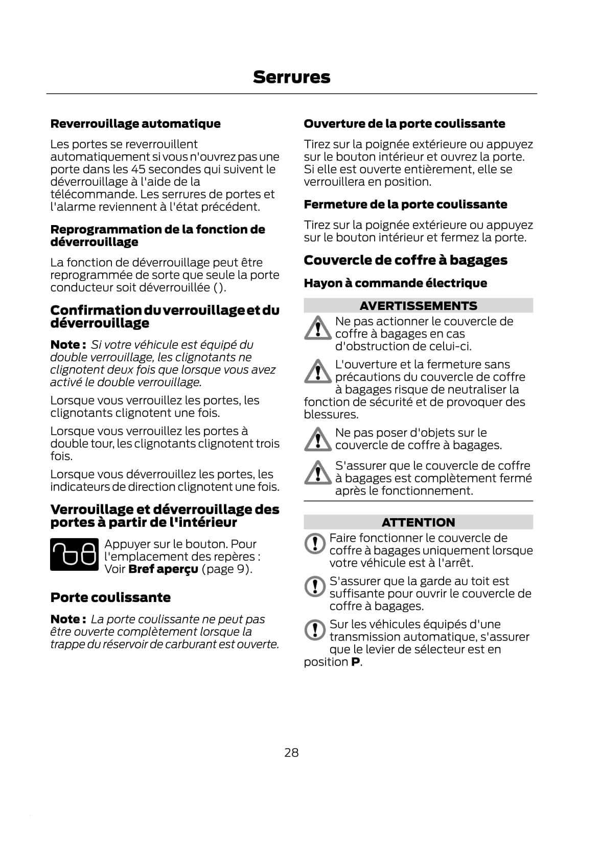 2012-2014 Ford C-Max/Grand-C-Max Owner's Manual | French