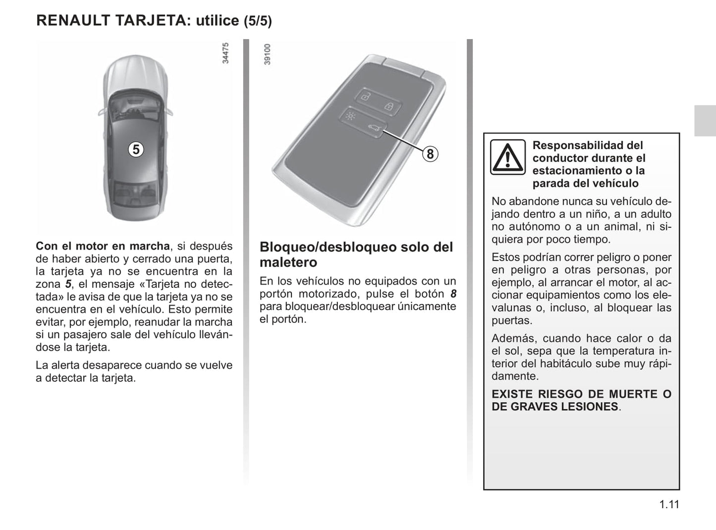 2016-2020 Renault Talisman Manuel du propriétaire | Espagnol