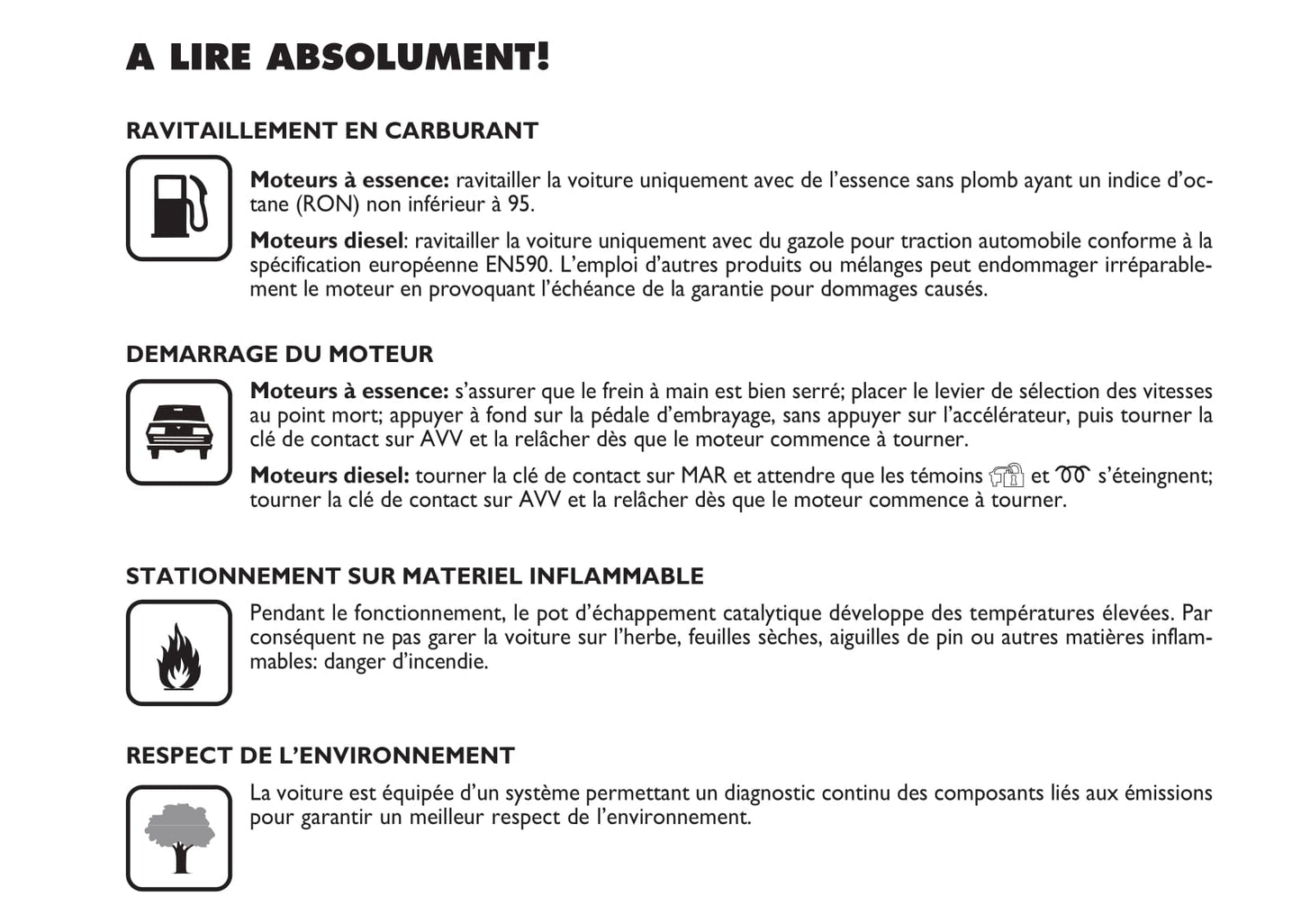 2003-2009 Fiat Punto Manuel du propriétaire | Français