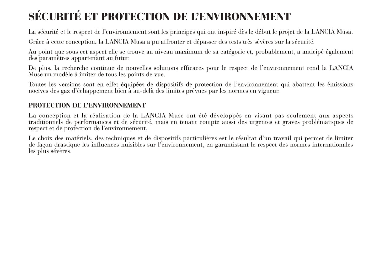 2008-2012 Lancia Musa Owner's Manual | French