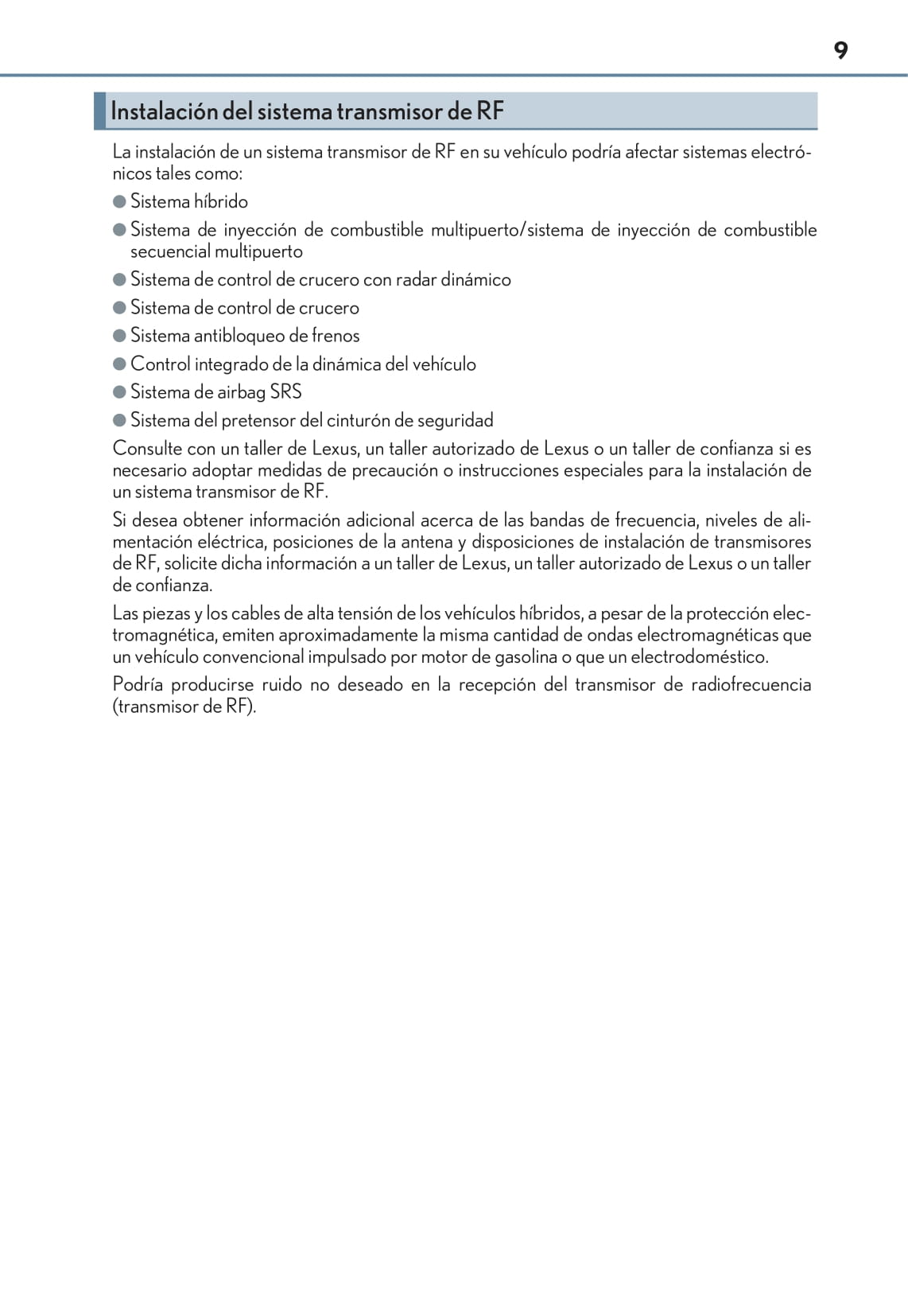 2016-2017 Lexus IS 300h Gebruikershandleiding | Spaans