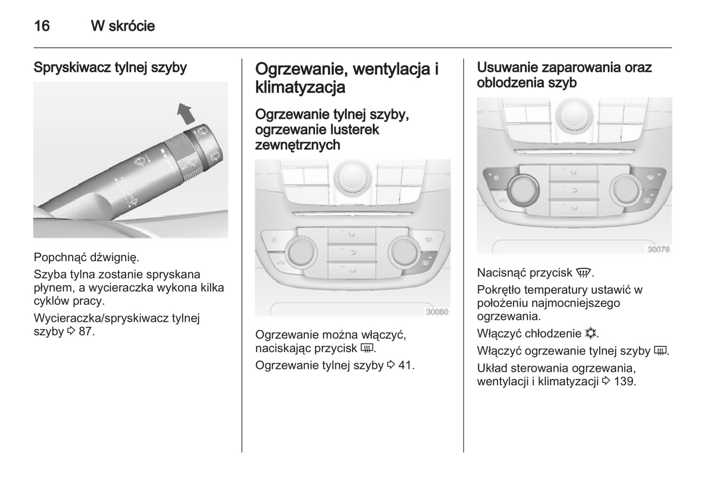 2012-2013 Opel Insignia Owner's Manual | Polish