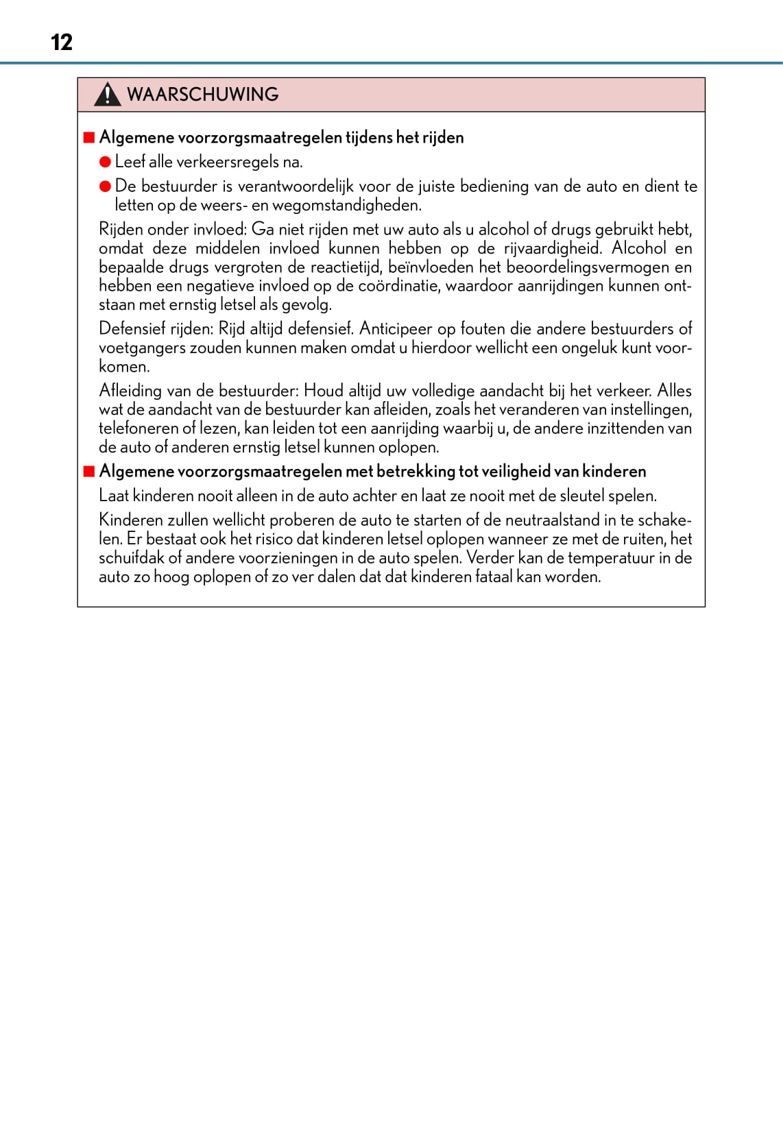 2014-2018 Lexus CT 200h Manuel du propriétaire | Néerlandais