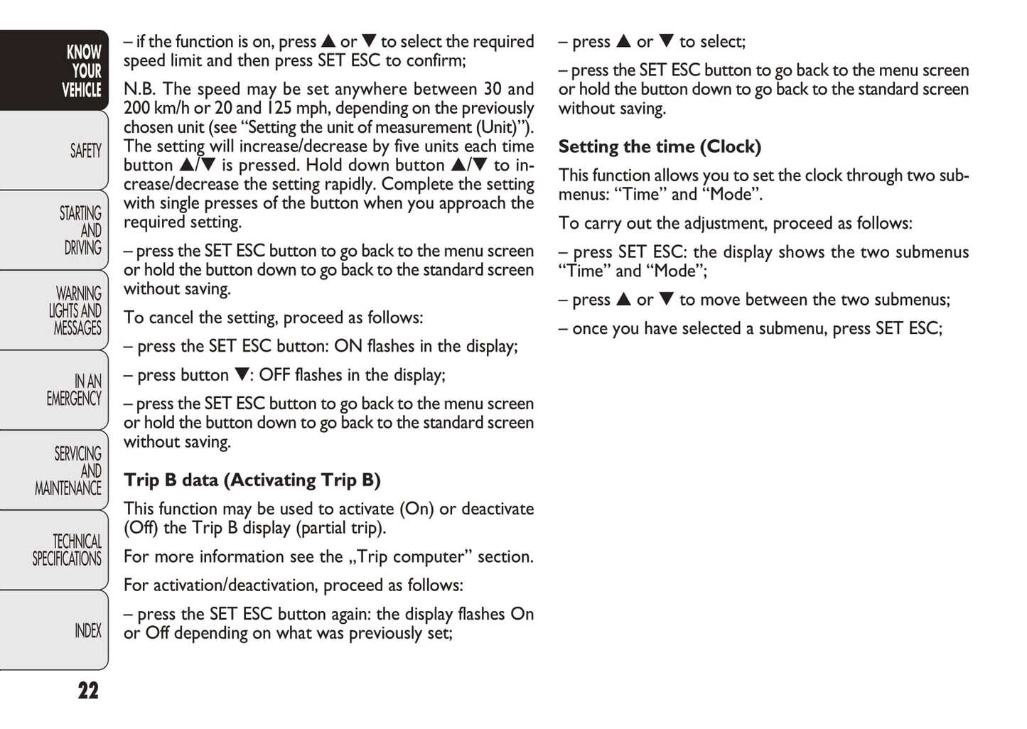 2010-2015 Fiat Doblò Cargo Manuel du propriétaire | Anglais