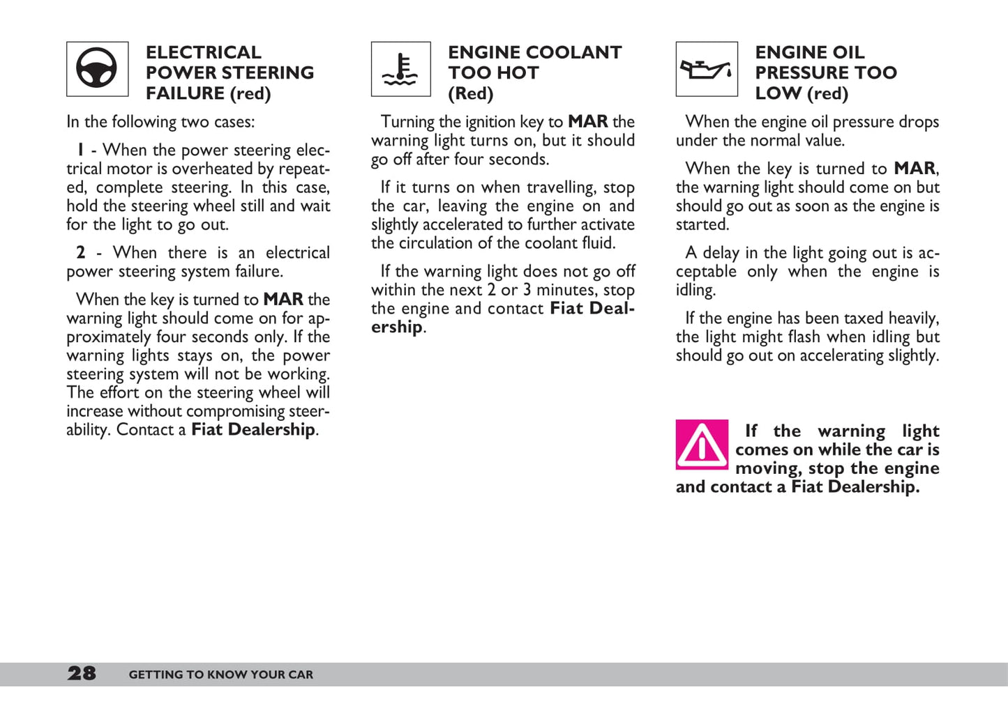 2007-2008 Fiat 600 Owner's Manual | English