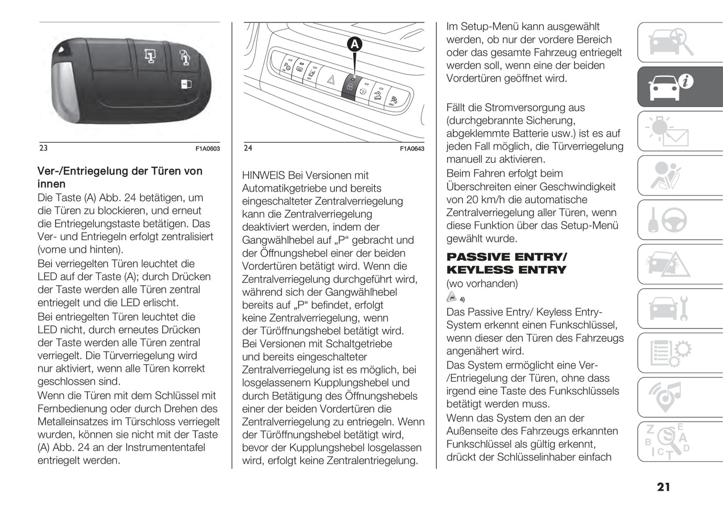 2021-2022 Fiat Ducato Gebruikershandleiding | Duits