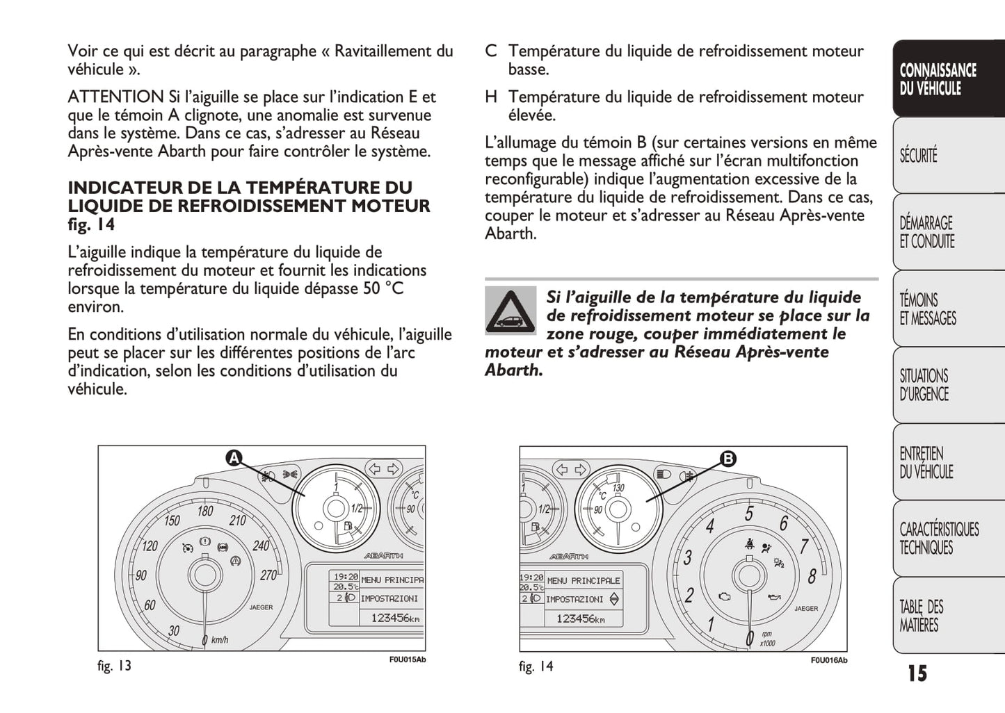 2010-2014 Abarth Punto Evo Owner's Manual | French