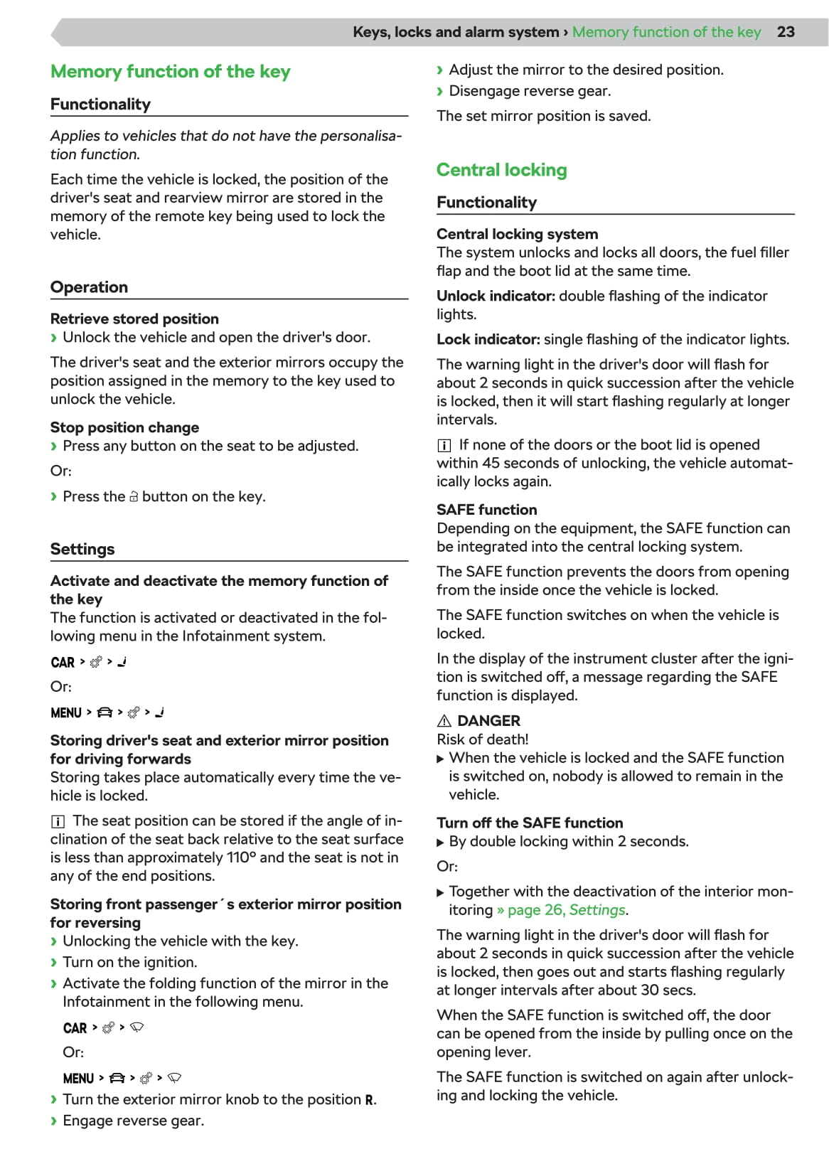 2019-2020 Skoda Superb Owner's Manual | English