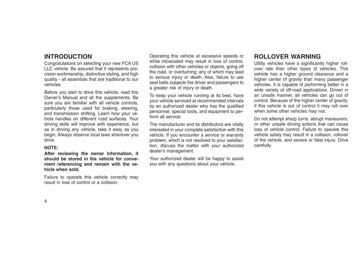 2013-2016 Jeep Compass Manuel du propriétaire | Anglais