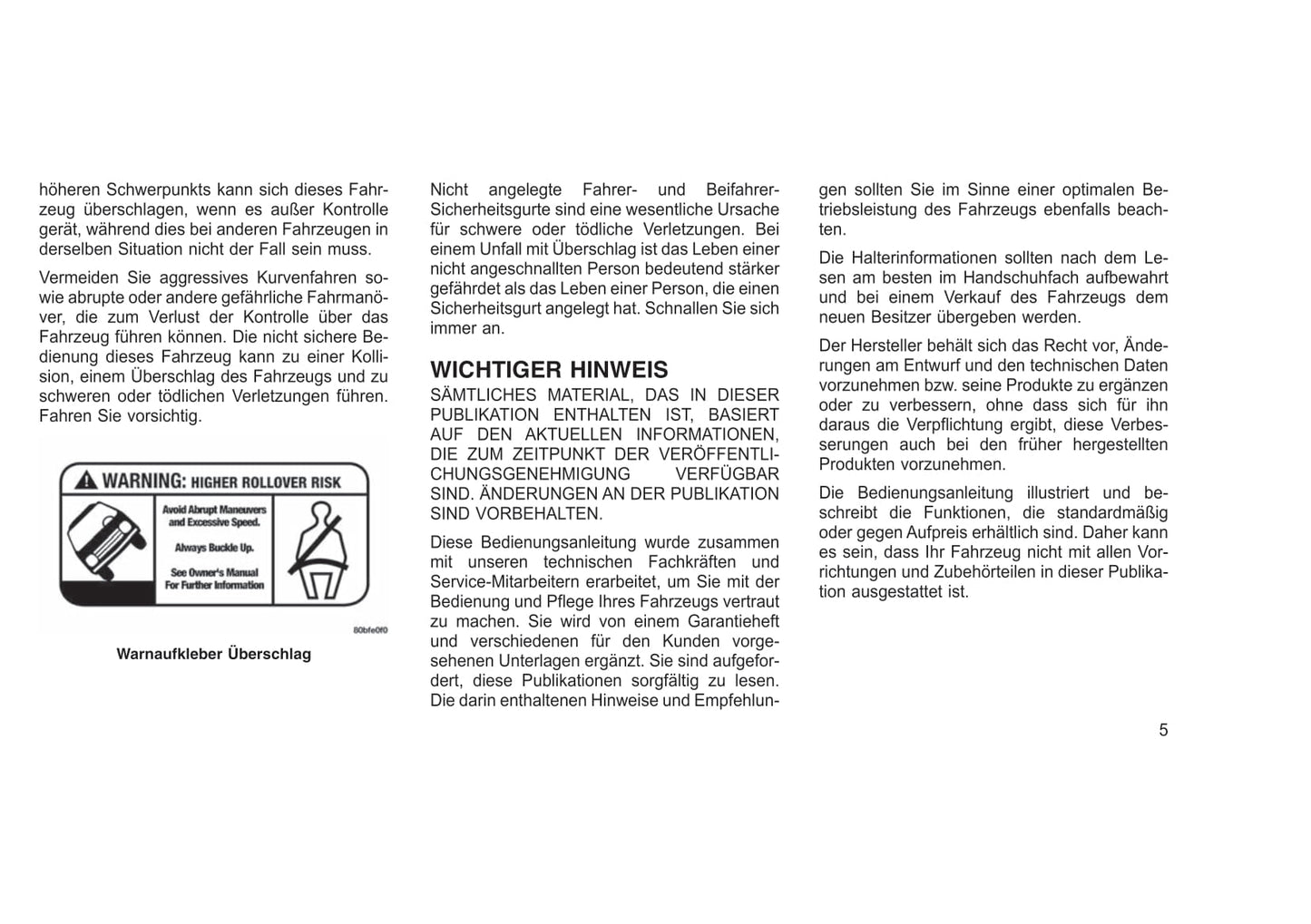 2014-2015 Jeep Grand Cherokee SRT Gebruikershandleiding | Duits