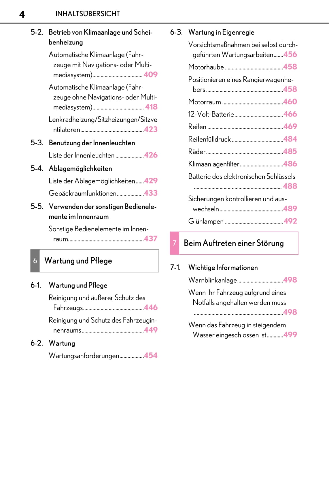 2017-2019 Lexus NX Manuel du propriétaire | Allemand