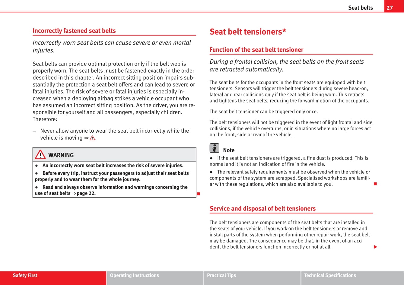 2008-2012 Seat Ibiza Gebruikershandleiding | Engels