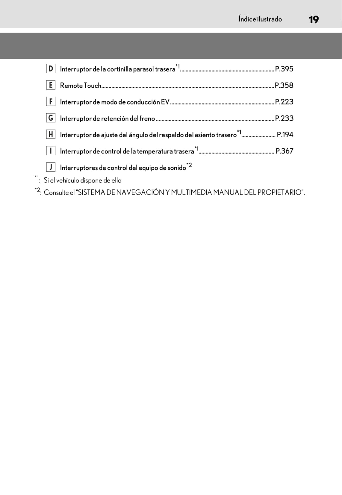 2018-2023 Lexus ES 300h Manuel du propriétaire | Espagnol