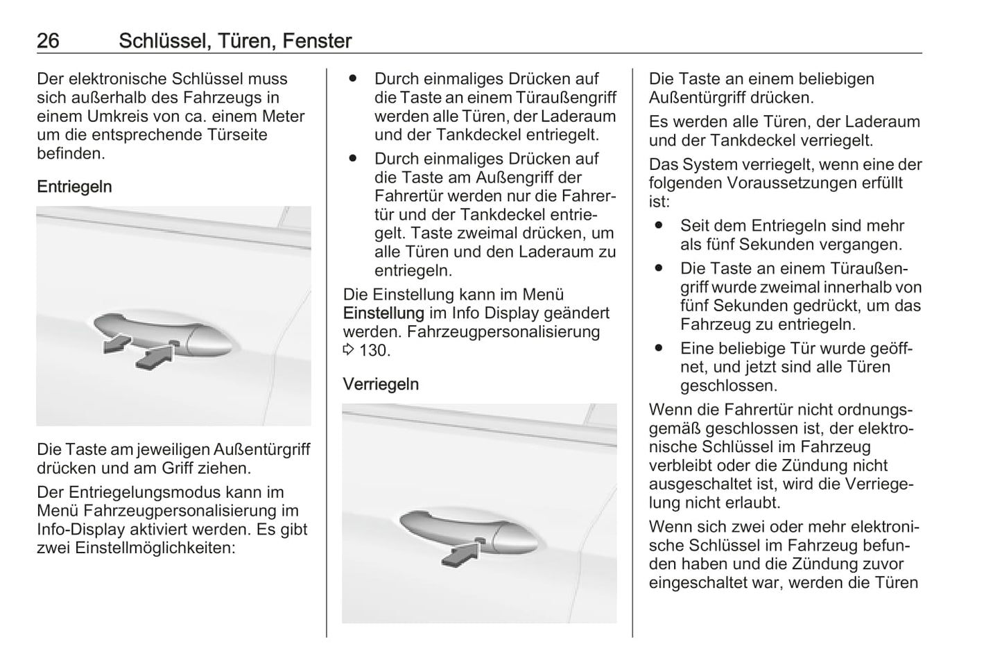 2018 Opel Astra Owner's Manual | German