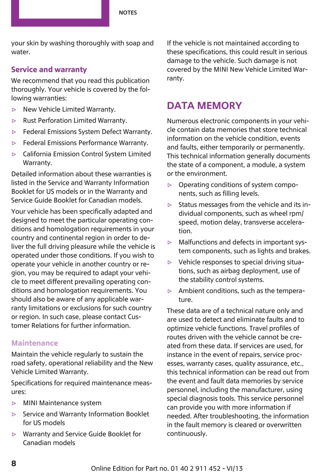 2010-2015 Mini Mini/Mini Clubman Owner's Manual | English