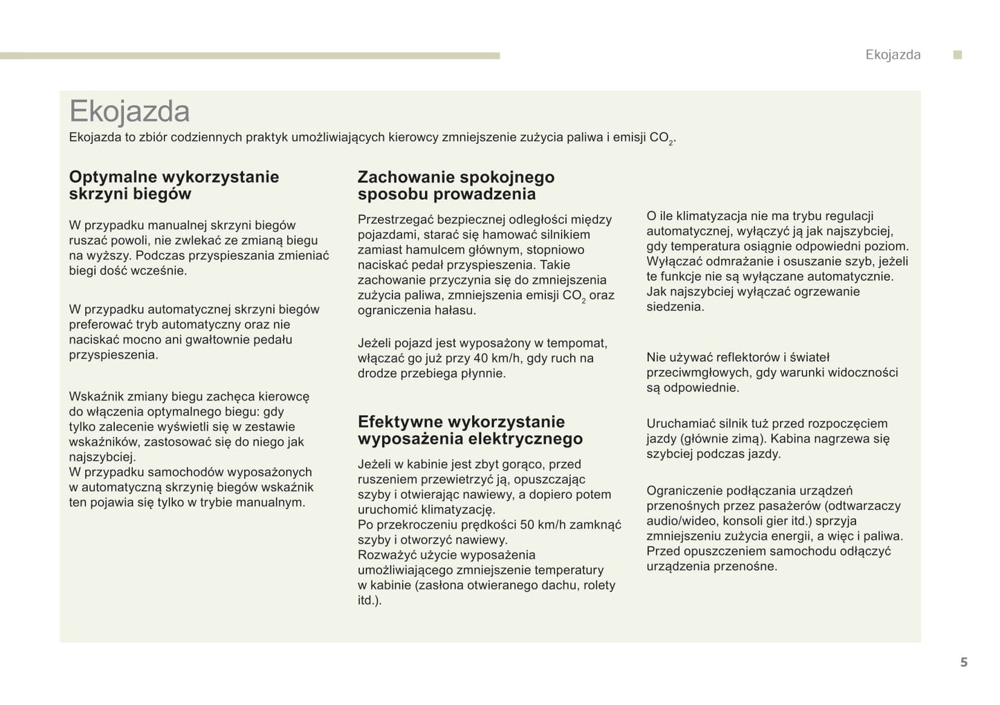 2017-2018 Peugeot Partner/Partner Tepee Owner's Manual | Polish