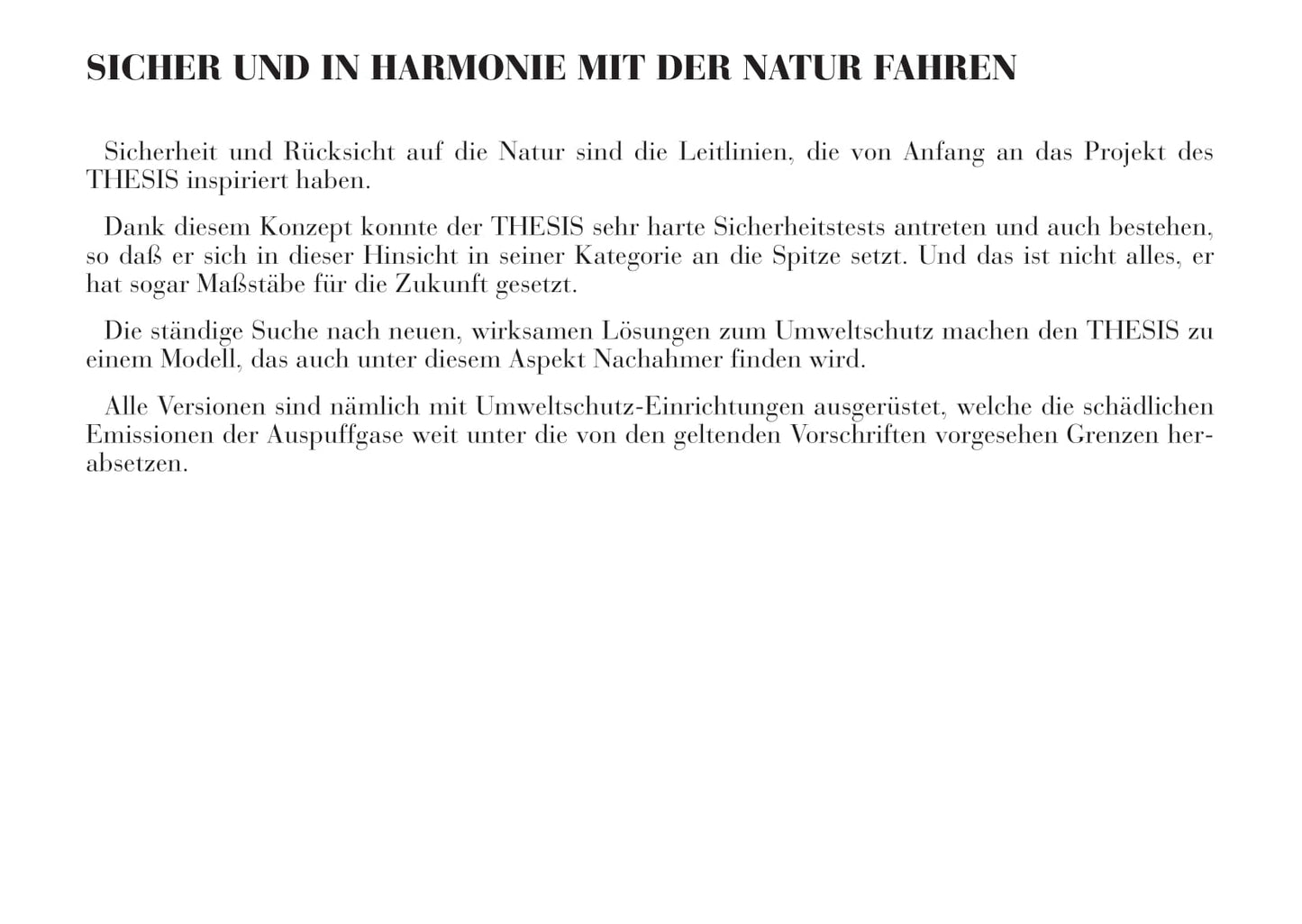 2002-2008 Lancia Thesis Owner's Manual | German