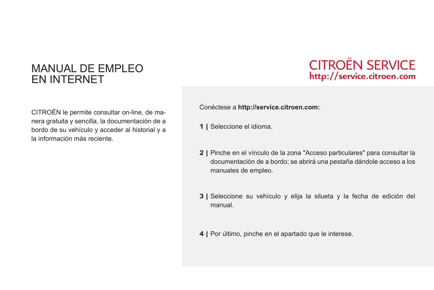 2011-2013 Citroën C3 Owner's Manual | Spanish