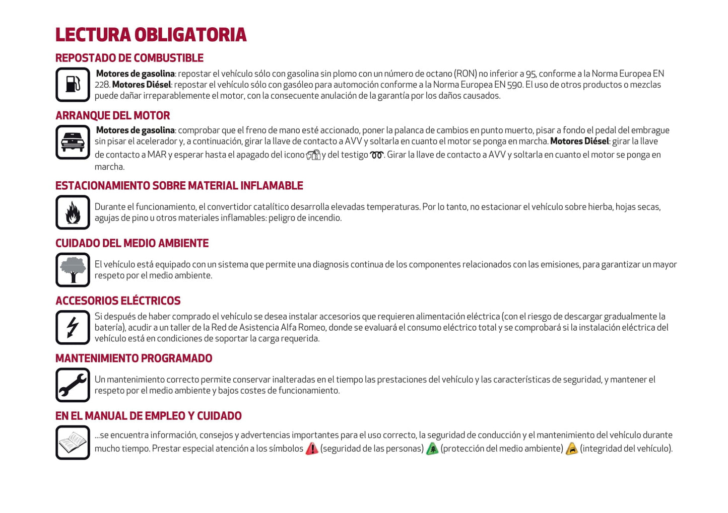 2016-2021 Alfa Romeo Giulietta Gebruikershandleiding | Spaans