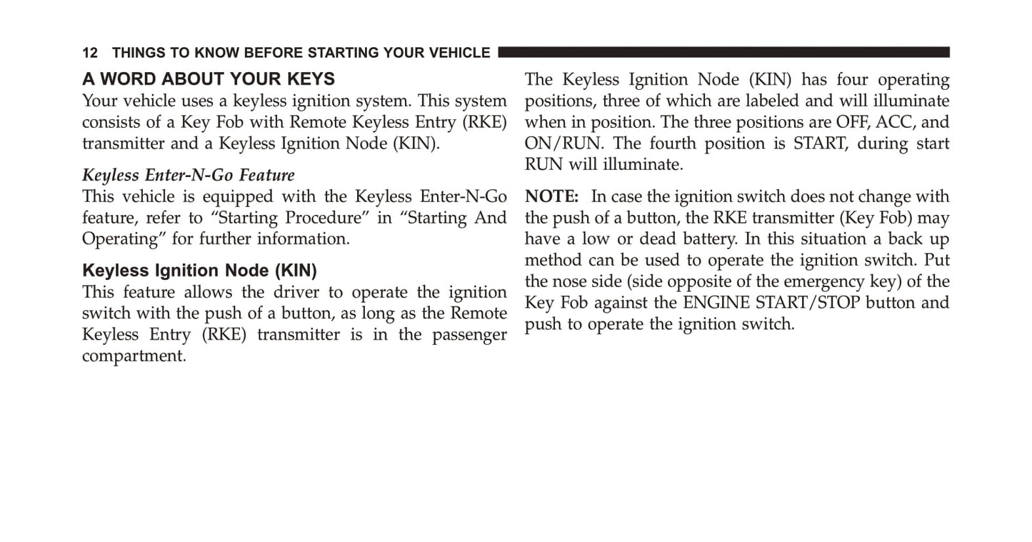 2012 Dodge Charger Gebruikershandleiding | Engels