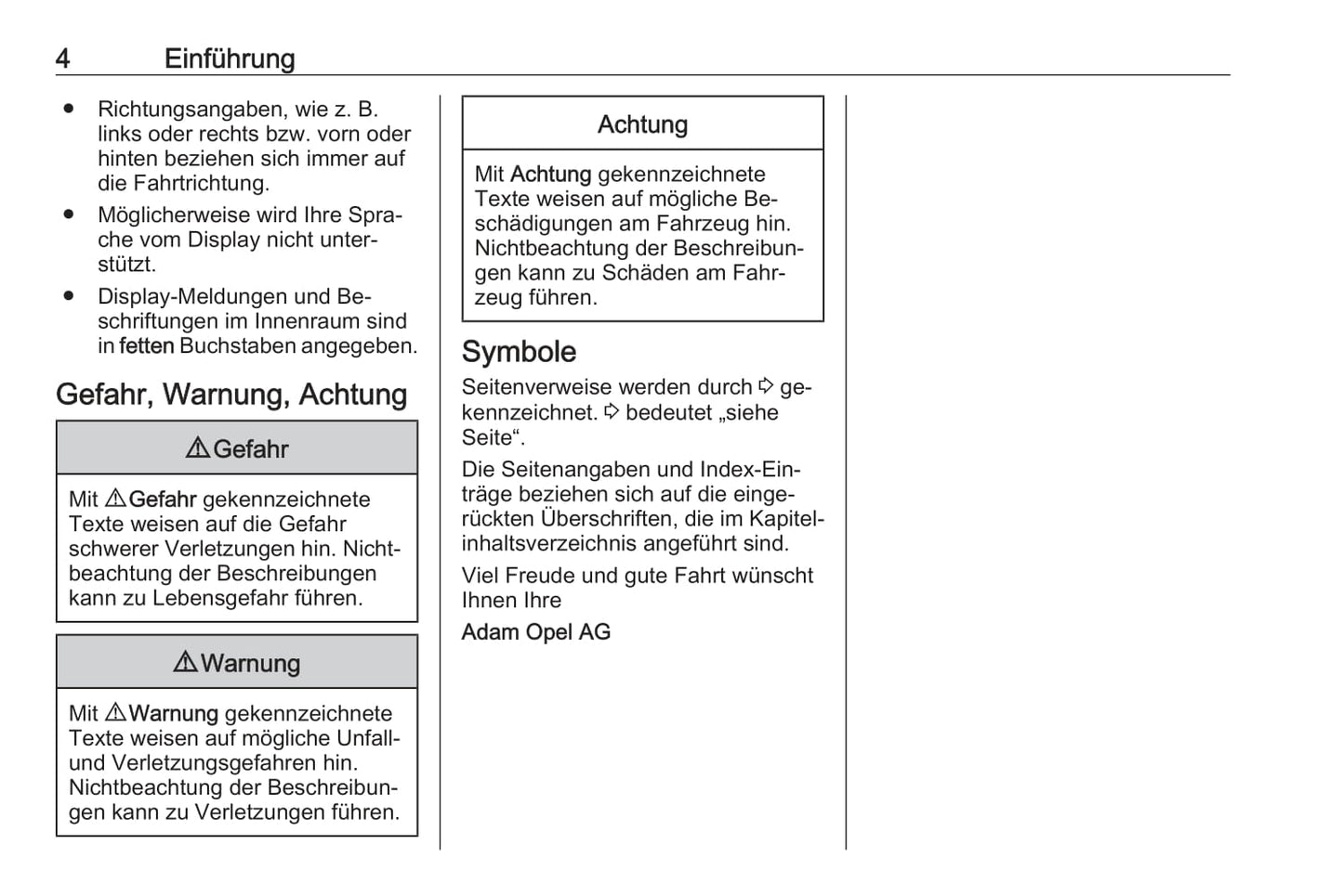 2016 Opel Zafira Tourer Manuel du propriétaire | Allemand