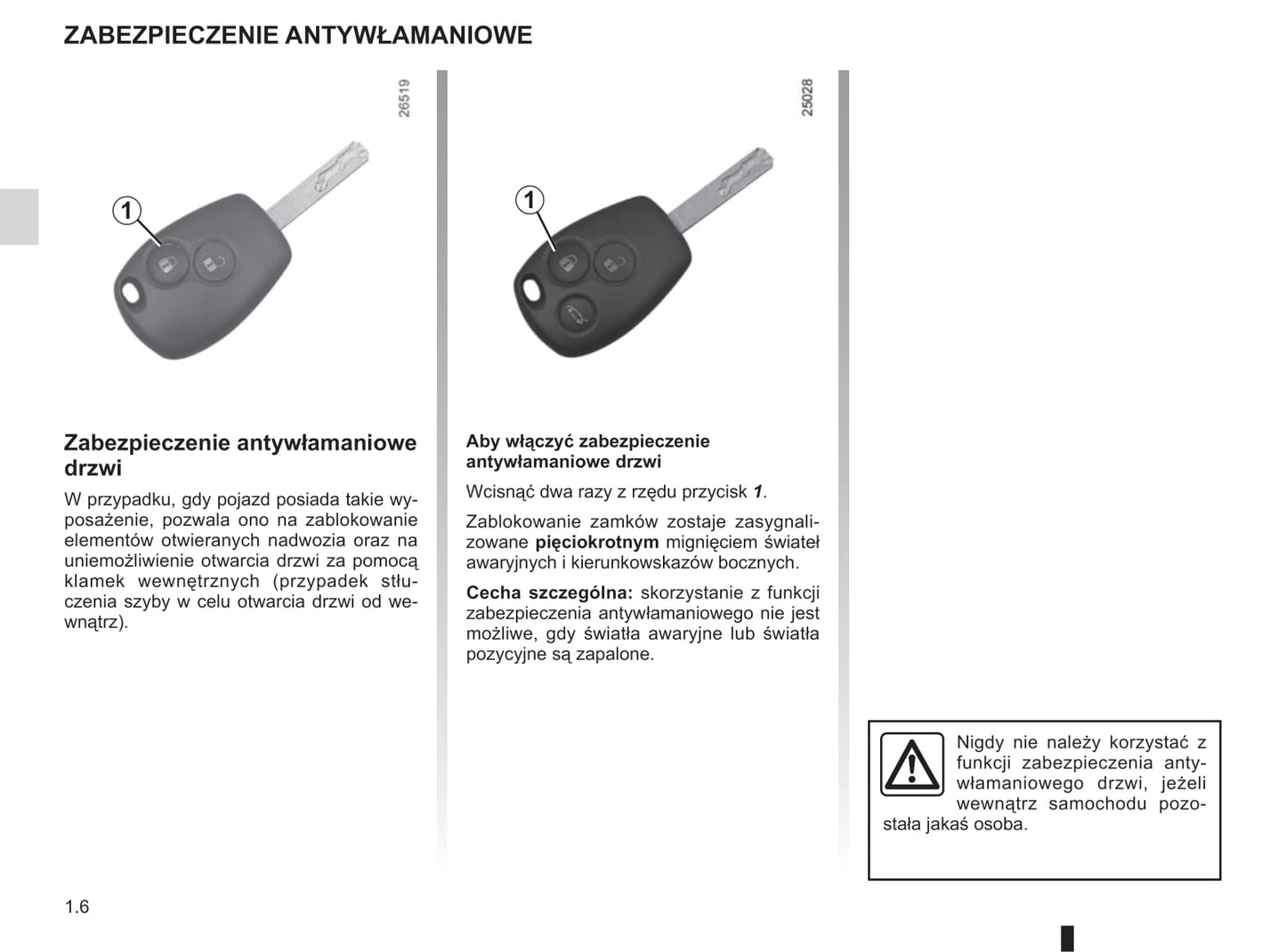 2014-2019 Renault Trafic Manuel du propriétaire | Polonais