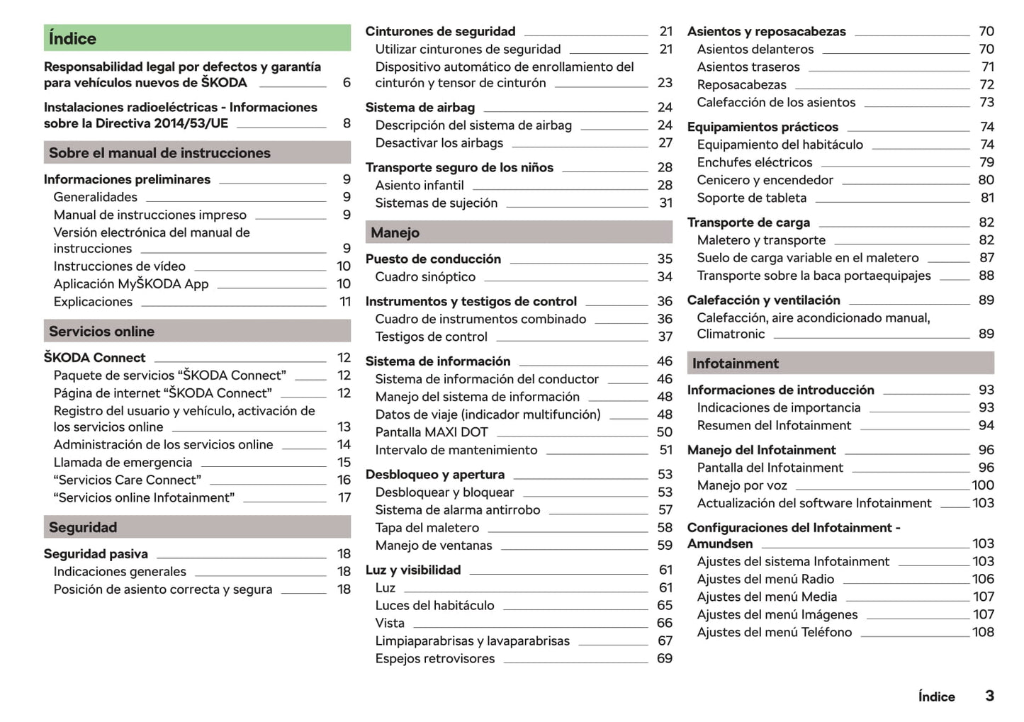 2017-2019 Skoda Rapid Manuel du propriétaire | Espagnol