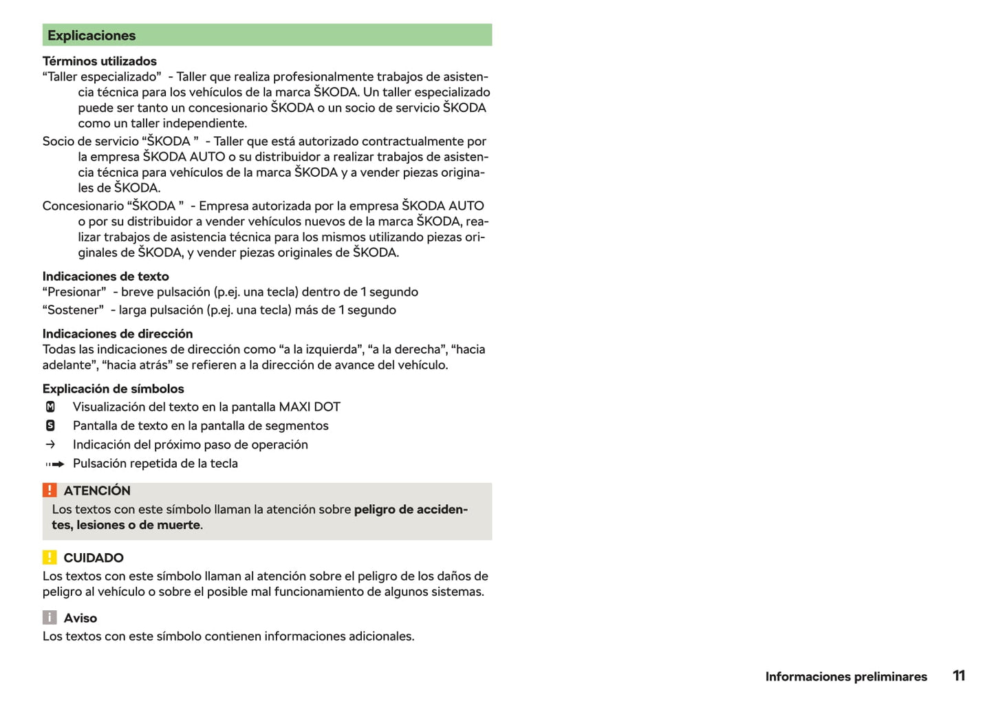 2018-2020 Skoda Fabia Manuel du propriétaire | Espagnol